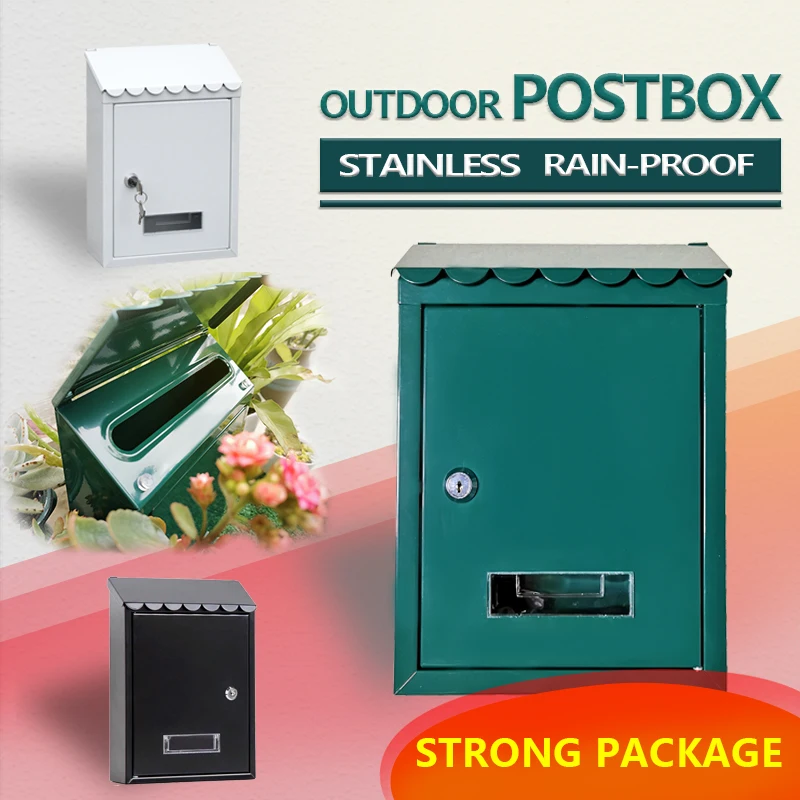 idYllife Iron Mailbox Garden Supplies House hanging Post Mail Box Lockable with Key Letter Box Lockset Waterproof Wall Mouonted
idYllife Iron Mailbox Garden Supplies House hanging Post Mail Box Lockable with Key Letter Box Lockset Waterproof Wall Mouonted