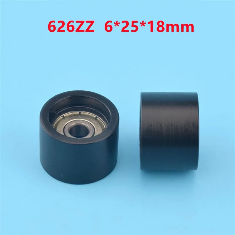 20pcs/100pcs Plastic Coated Pulley 6*25*18mm 626ZZ Flat Roller Bearing POM Nylon Guide Wheel 6x25x18 mm
20pcs/100pcs Plastic Coated Pulley 6*25*18mm 626ZZ Flat Roller Bearing POM Nylon Guide Wheel 6x25x18 mm