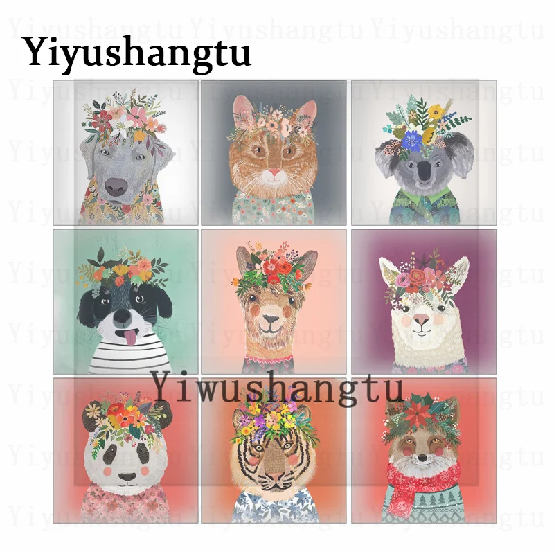 Beauty watercolor animal painting dog rabbit cat 12mm/20mm/25mm/30mm Square photo glass cabochon demo flat back Making findings
Beauty watercolor animal painting dog rabbit cat 12mm/20mm/25mm/30mm Square photo glass cabochon demo flat back Making findings
