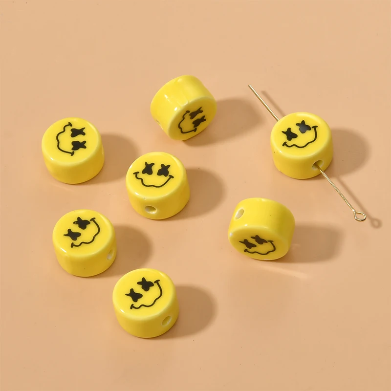 10pcs 16x10mm Yellow Smile Ceramic Beads For Jewelry Making Loose Spacer Ceramics Bead DIY Bracelet Necklace Earring Accessories
10pcs 16x10mm Yellow Smile Ceramic Beads For Jewelry Making Loose Spacer Ceramics Bead DIY Bracelet Necklace Earring Accessories