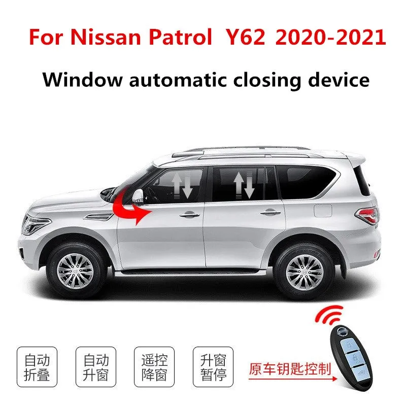 For Nissan Patrol Y62 2020-2021 Window automatic closing device Patrol Y62 CWindow regulator modification
For Nissan Patrol Y62 2020-2021 Window automatic closing device Patrol Y62 CWindow regulator modification