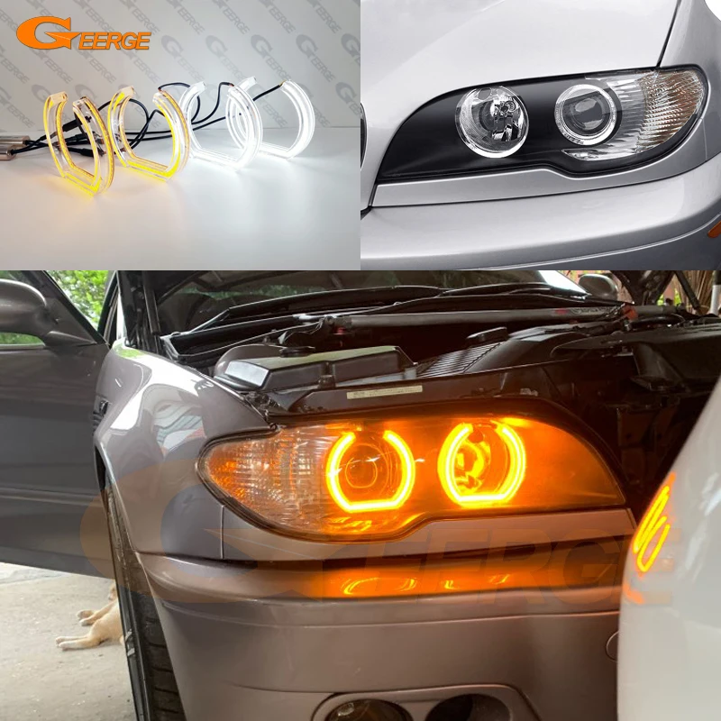 Для BMW E46 Coupe Cabrio Convertible 2004 2005 2006 LCI Ультра яркий светодиодный светильник в стиле DTM с ангельскими глазами Halo Rings Дневной указатель поворота
Для BMW E46 Coupe Cabrio Convertible 2004 2005 2006 LCI Ультра яркий светодиодный светильник в стиле DTM с ангельскими глазами Halo Rings Дневной указатель поворота
