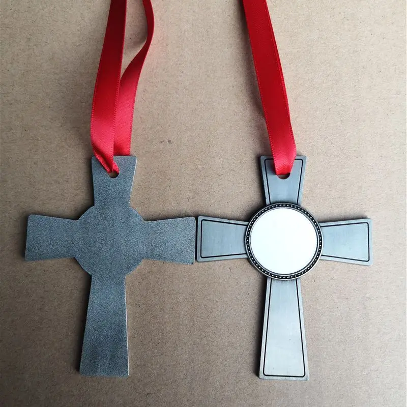sublimation metal cross christmas ornament charm blank hot transfer printing supplies 12pieces/lot
sublimation metal cross christmas ornament charm blank hot transfer printing supplies 12pieces/lot