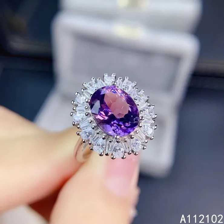 KJJEAXCMY fine jewelry 925 sterling silver inlaid natural Amethyst trendy girl new ring support test Chinese style
KJJEAXCMY fine jewelry 925 sterling silver inlaid natural Amethyst trendy girl new ring support test Chinese style