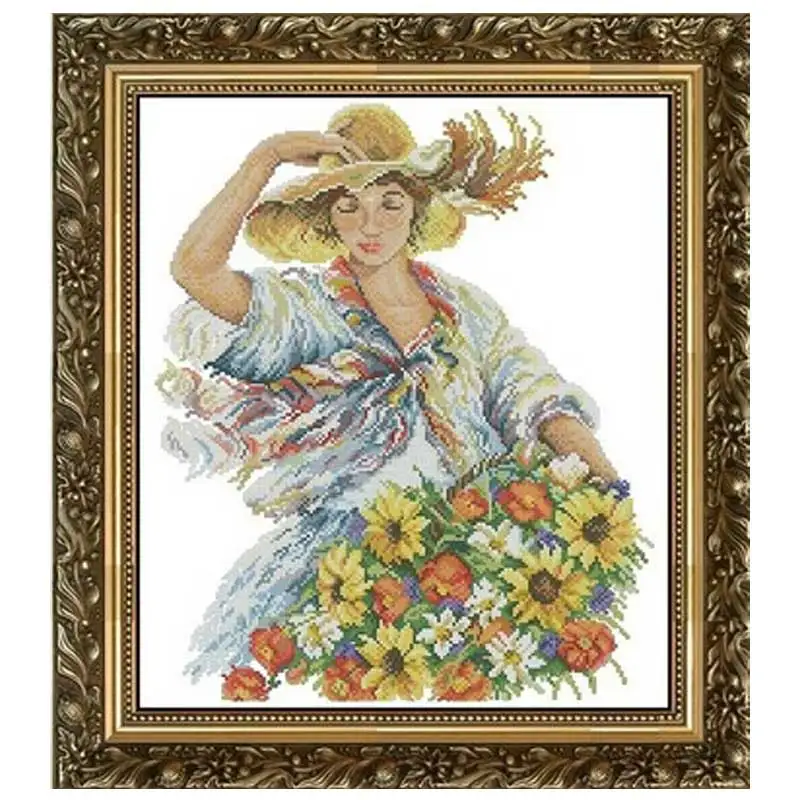 Picking flower girl patterns Counted Cross Stitch 11CT 14CT 18CT DIY Chinese Cross Stitch Kits Embroidery Needlework Sets
Picking flower girl patterns Counted Cross Stitch 11CT 14CT 18CT DIY Chinese Cross Stitch Kits Embroidery Needlework Sets