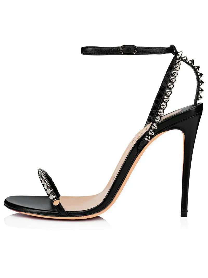 New women's high heel sandals rivet sandals ladies sandals stiletto heels gladiator high heels open toe buckle sandals summer 43
New women's high heel sandals rivet sandals ladies sandals stiletto heels gladiator high heels open toe buckle sandals summer 43