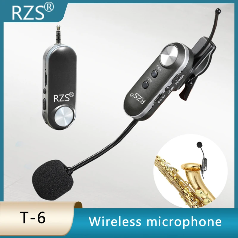 Беспроводной микрофон RZS, музыкальный инструмент, саксофон, Выделенный микрофон, UHF, радиомикрофон, приемник
Беспроводной микрофон RZS, музыкальный инструмент, саксофон, Выделенный микрофон, UHF, радиомикрофон, приемник