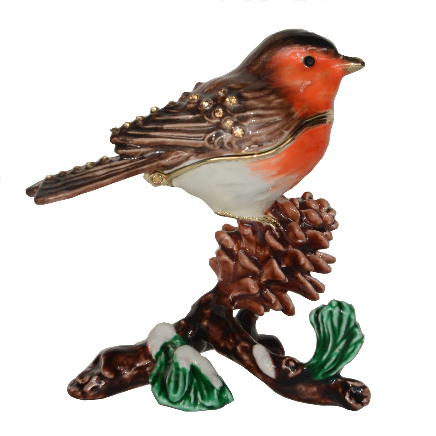 Chickadee on Pine Cone Trinket Box, Bird Figurine Decoration, Jewelry Container Christmas Collectible Gifts, Birthday Gift
Chickadee on Pine Cone Trinket Box, Bird Figurine Decoration, Jewelry Container Christmas Collectible Gifts, Birthday Gift