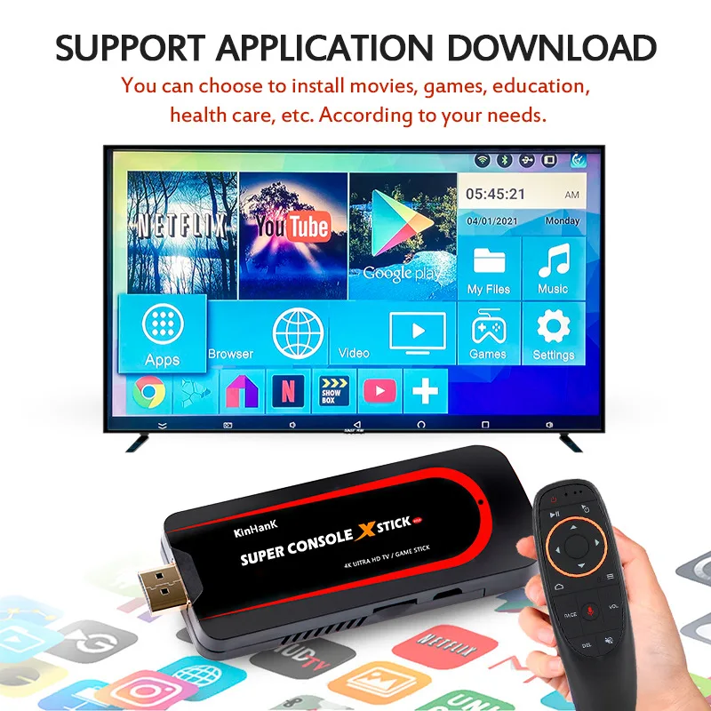Retro Game Console Super Console X 4K Game Stick Mini Video Game Console TV Box Function Builtin 50000+ Games for PSP/PS1/N64/SN
Retro Game Console Super Console X 4K Game Stick Mini Video Game Console TV Box Function Builtin 50000+ Games for PSP/PS1/N64/SN