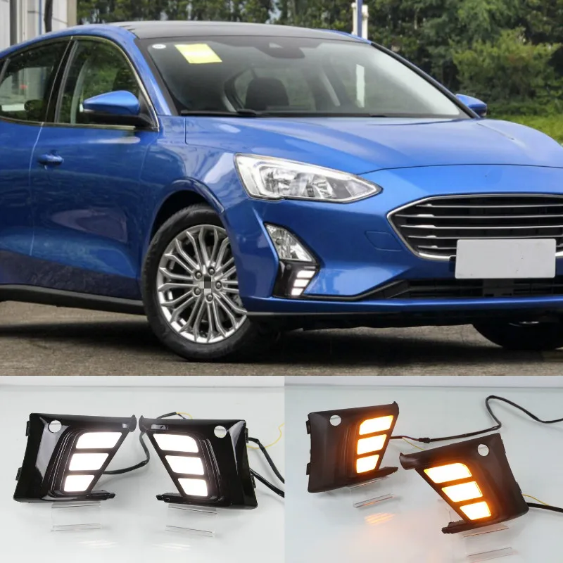 For Ford Focus 2019 LED Daytime Running Light Yellow Turning Signal Relay Waterproof ABS 12V Car DRL Lamp
For Ford Focus 2019 LED Daytime Running Light Yellow Turning Signal Relay Waterproof ABS 12V Car DRL Lamp
