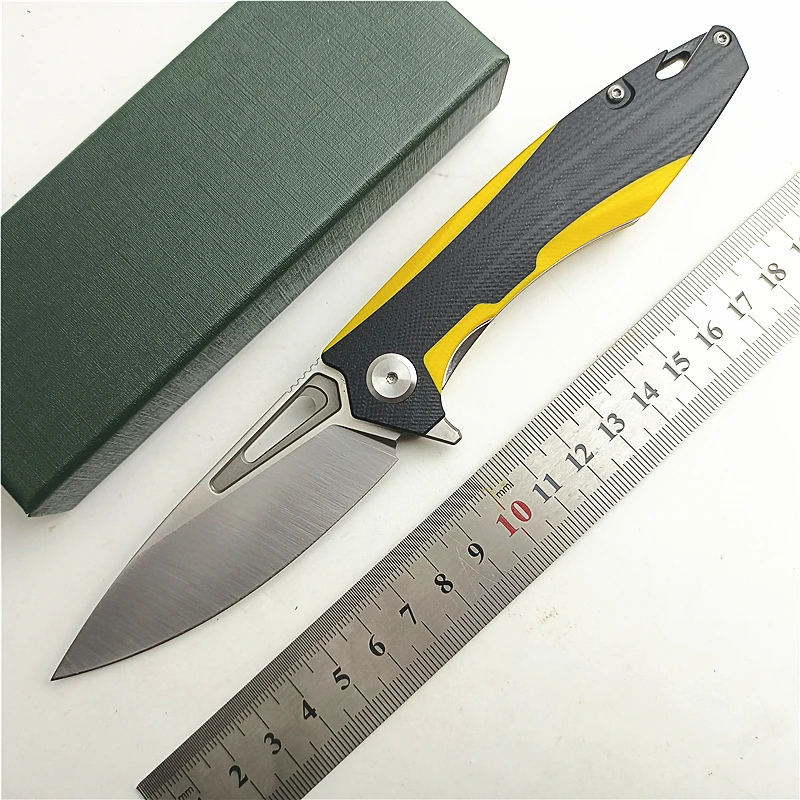 Free-Wolf Quality EDC Folding Pocket Knife G10 Handle Ball Bearing Flipper Utility Sharp Outdoor Camping Hiking Hunting Knife
Free-Wolf Quality EDC Folding Pocket Knife G10 Handle Ball Bearing Flipper Utility Sharp Outdoor Camping Hiking Hunting Knife