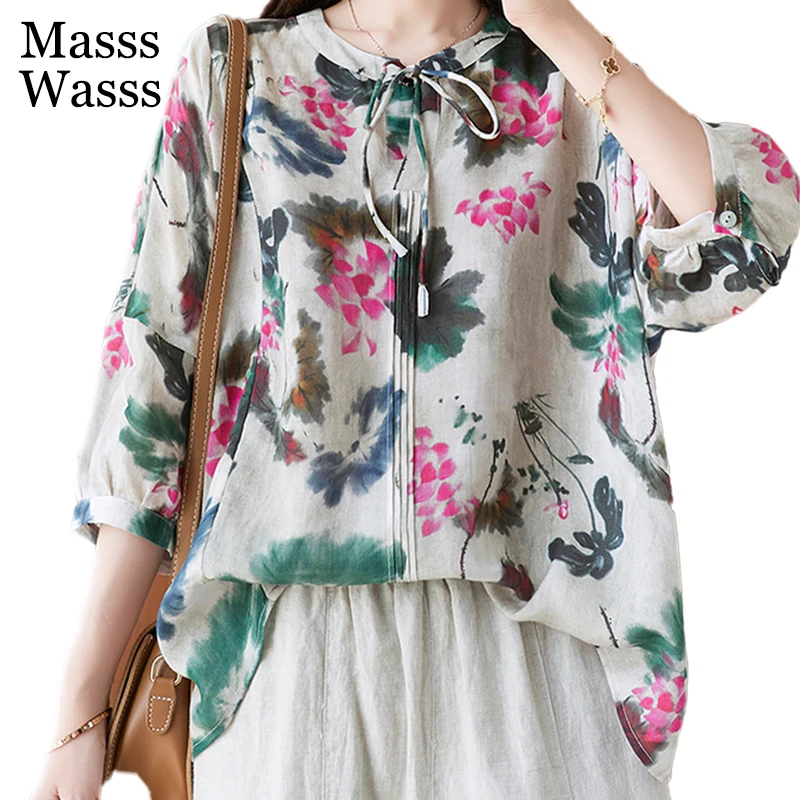 Masss Wasss New Fashion Women Printed Design Tops 2021 Autumn British Style Elegant Blouses Chiffon Shirts Loose Vintage Clothes
Masss Wasss New Fashion Women Printed Design Tops 2021 Autumn British Style Elegant Blouses Chiffon Shirts Loose Vintage Clothes