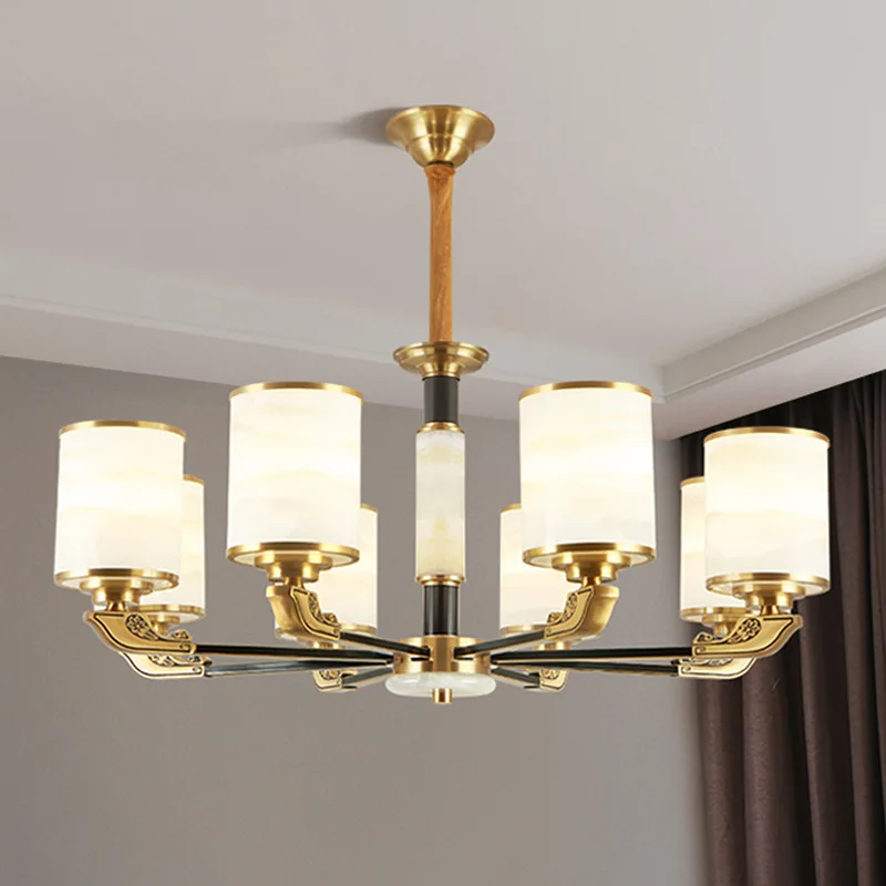 2021 New Chinese Style All Copper Chandelier Living Room Lamp Bedroom Dining Room Villa Modern Minimalist Living Room Led Lamps
2021 New Chinese Style All Copper Chandelier Living Room Lamp Bedroom Dining Room Villa Modern Minimalist Living Room Led Lamps