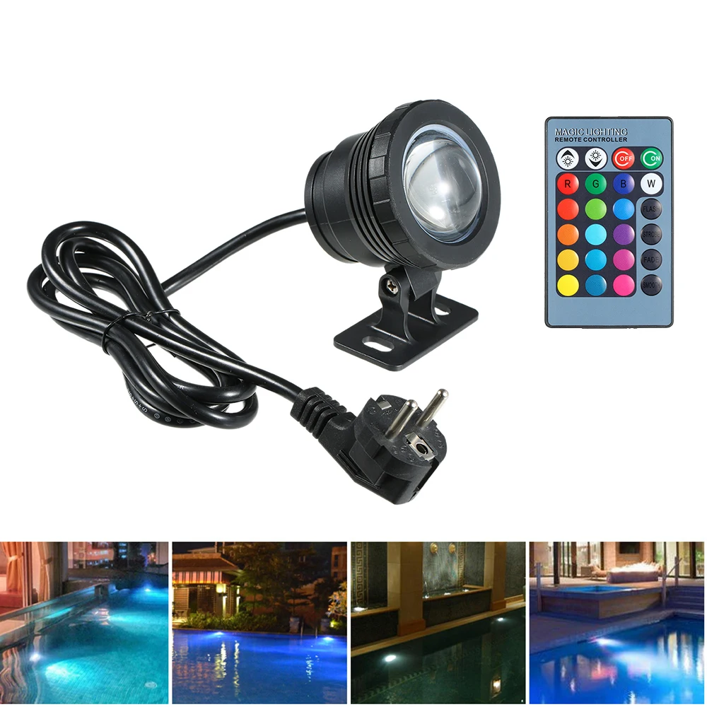 20W RGB Led Underwater Light Waterproof IP65 Fountain Pool Ponds Aquarium Tank Lamp 16 color+ Remote controller Spot Lights
20W RGB Led Underwater Light Waterproof IP65 Fountain Pool Ponds Aquarium Tank Lamp 16 color+ Remote controller Spot Lights