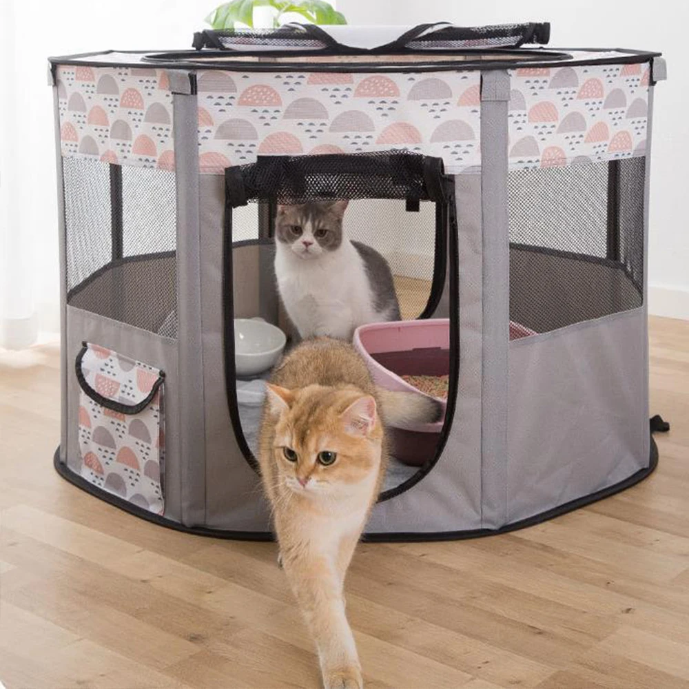 Foldable Cat House Kennel Bed Tent Oxford Cloth Breathable Mesh Indoor Pet Delivery Room Outdoor Travel Safe Fence Pet Supplies
Foldable Cat House Kennel Bed Tent Oxford Cloth Breathable Mesh Indoor Pet Delivery Room Outdoor Travel Safe Fence Pet Supplies