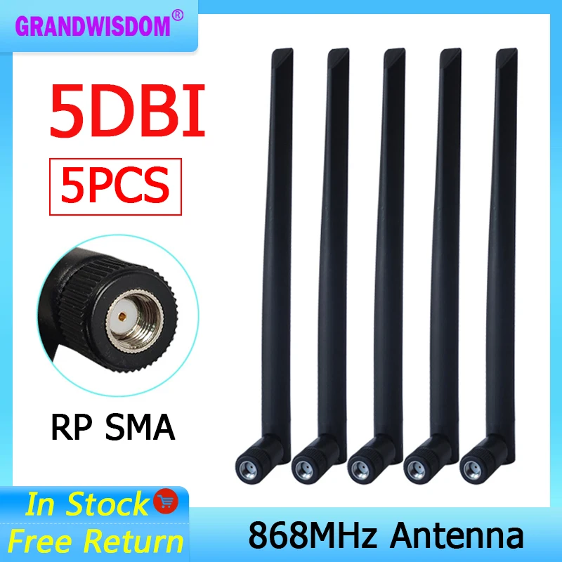 GRANDWISDOM 5 шт. 868 МГц антенна 5dbi sma мама 915 МГц lora антенна pbx iot модуль lorawan сигнальный приемник антенна
GRANDWISDOM 5 шт. 868 МГц антенна 5dbi sma мама 915 МГц lora антенна pbx iot модуль lorawan сигнальный приемник антенна