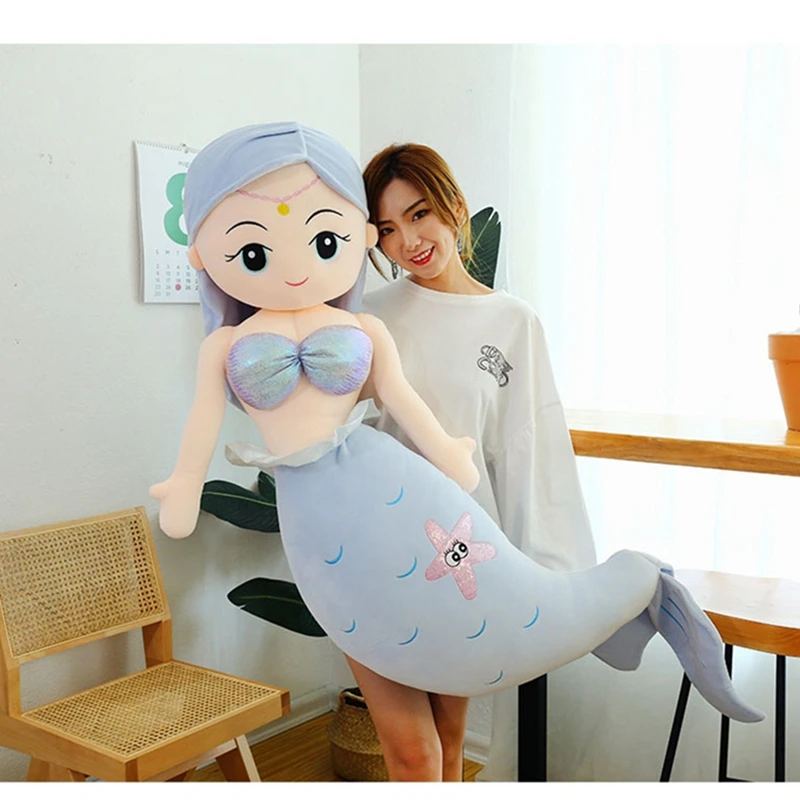 kawaii cartoon Starfish Mermaid plush pillow giant cute soft princess Sea-maid plush toy girl sleeping companion doll gift
kawaii cartoon Starfish Mermaid plush pillow giant cute soft princess Sea-maid plush toy girl sleeping companion doll gift