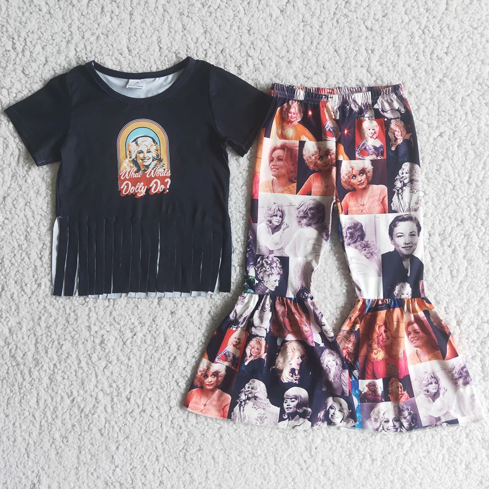 Wholesale Baby Girls Clothes Tassel Shirt Bell Bottom Pants Toddler Outfits Fashion Kids Children Clothes Girls Boutique Outfits
Wholesale Baby Girls Clothes Tassel Shirt Bell Bottom Pants Toddler Outfits Fashion Kids Children Clothes Girls Boutique Outfits