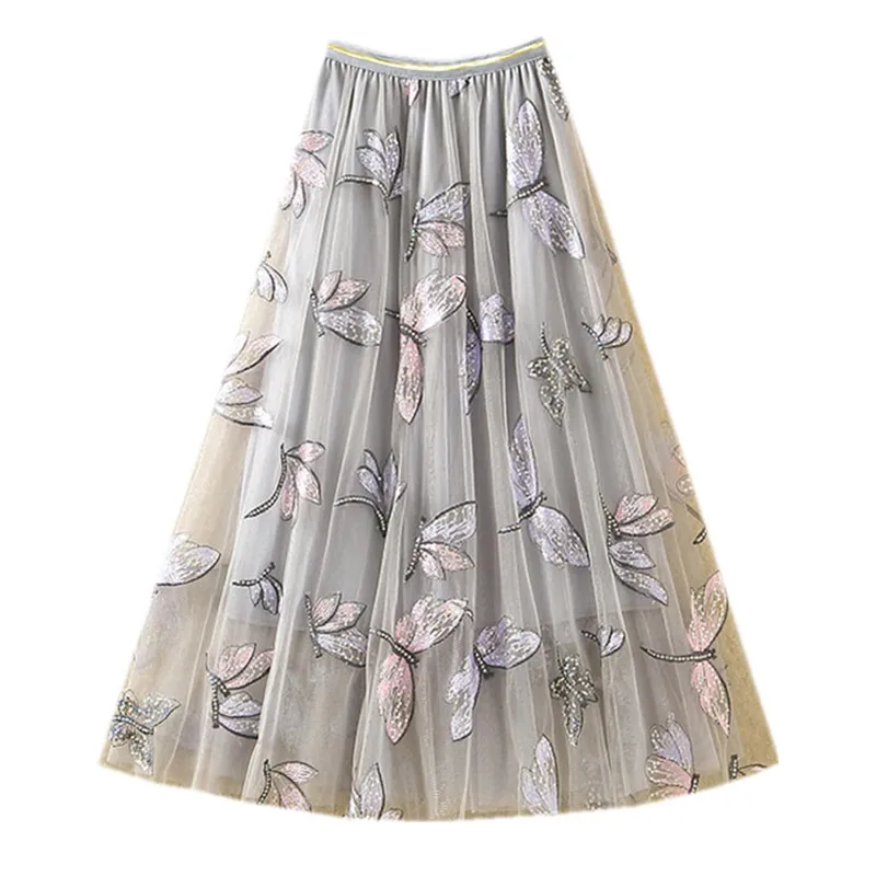 2021 New Fashion Casual Streetwear A-Line Tulle Skirt Mesh Pleated Skirts Women Elastic Embroidered High Waist Ladies Skirt
2021 New Fashion Casual Streetwear A-Line Tulle Skirt Mesh Pleated Skirts Women Elastic Embroidered High Waist Ladies Skirt