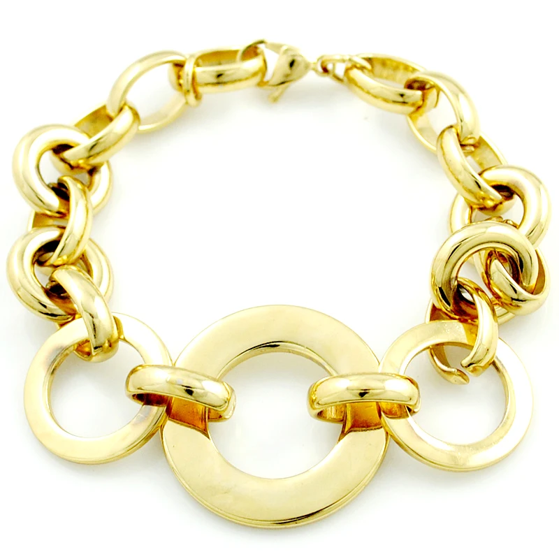 AMUMIU Link Chain Bracelets Trendy Gold Color Lot Round Charm Style Stainless Steel For Women Jewelry HB1084
AMUMIU Link Chain Bracelets Trendy Gold Color Lot Round Charm Style Stainless Steel For Women Jewelry HB1084