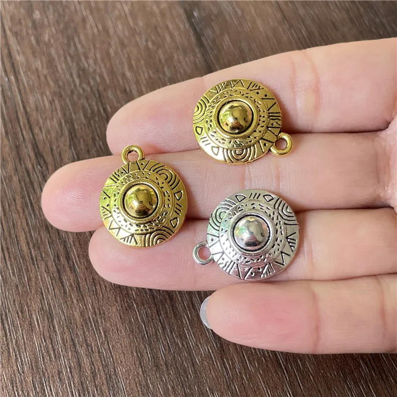 18*22mm Tibetan Silver And Gold Hat Cover Pendant DIY Jewelry Bracelets Necklace Crafts Making Supplies Amulet Alloy Accessories
18*22mm Tibetan Silver And Gold Hat Cover Pendant DIY Jewelry Bracelets Necklace Crafts Making Supplies Amulet Alloy Accessories