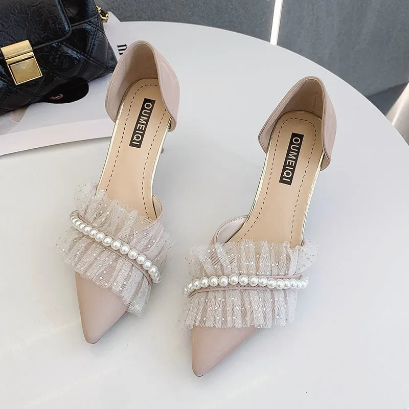 New Arrival Elegant Classic Thin Heels Shoes For Women D'Orsay Nude Black Pointed Toe Ladies Wedding Party Office Pumps
New Arrival Elegant Classic Thin Heels Shoes For Women D'Orsay Nude Black Pointed Toe Ladies Wedding Party Office Pumps