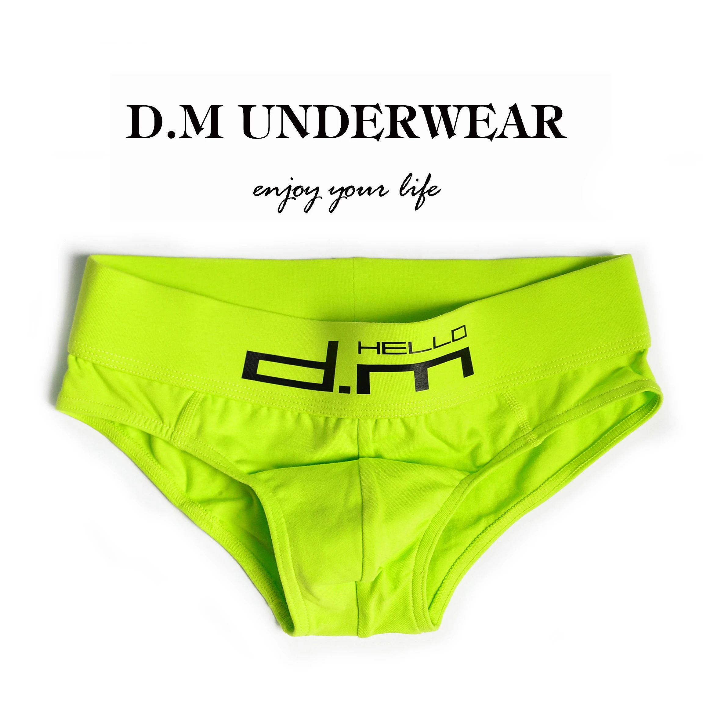 Fashion Gay Men personality men's White Green solid Color Letter Brief comfortable cotton breathable low waist sexy Underwear
Fashion Gay Men personality men's White Green solid Color Letter Brief comfortable cotton breathable low waist sexy Underwear