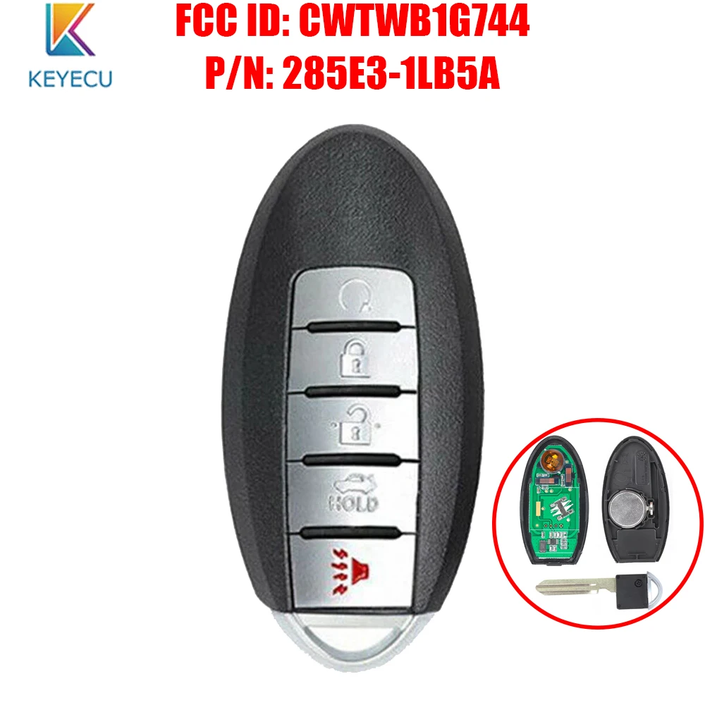 KEYECU Smart Remote Car Key Fob 5 Buttons 433.92Mhz for Infiniti QX56 QX80 2013 2014 2015 2016 2017 2018
KEYECU Smart Remote Car Key Fob 5 Buttons 433.92Mhz for Infiniti QX56 QX80 2013 2014 2015 2016 2017 2018