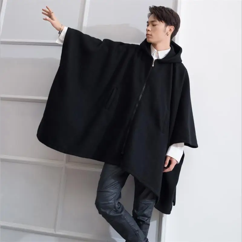 Men's coat the new winter trend for men's loose woollen coat bat cape for men's long woollen coat
Men's coat the new winter trend for men's loose woollen coat bat cape for men's long woollen coat