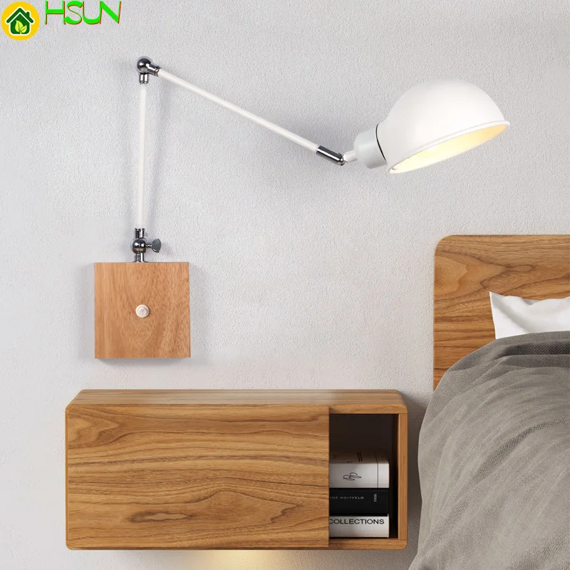 Wall Nordic Wooden Adjustable Bedside Lamp Modern Indoor Led Reading Light Study Living Room Sconce Vanity Light Home Decoration
Wall Nordic Wooden Adjustable Bedside Lamp Modern Indoor Led Reading Light Study Living Room Sconce Vanity Light Home Decoration