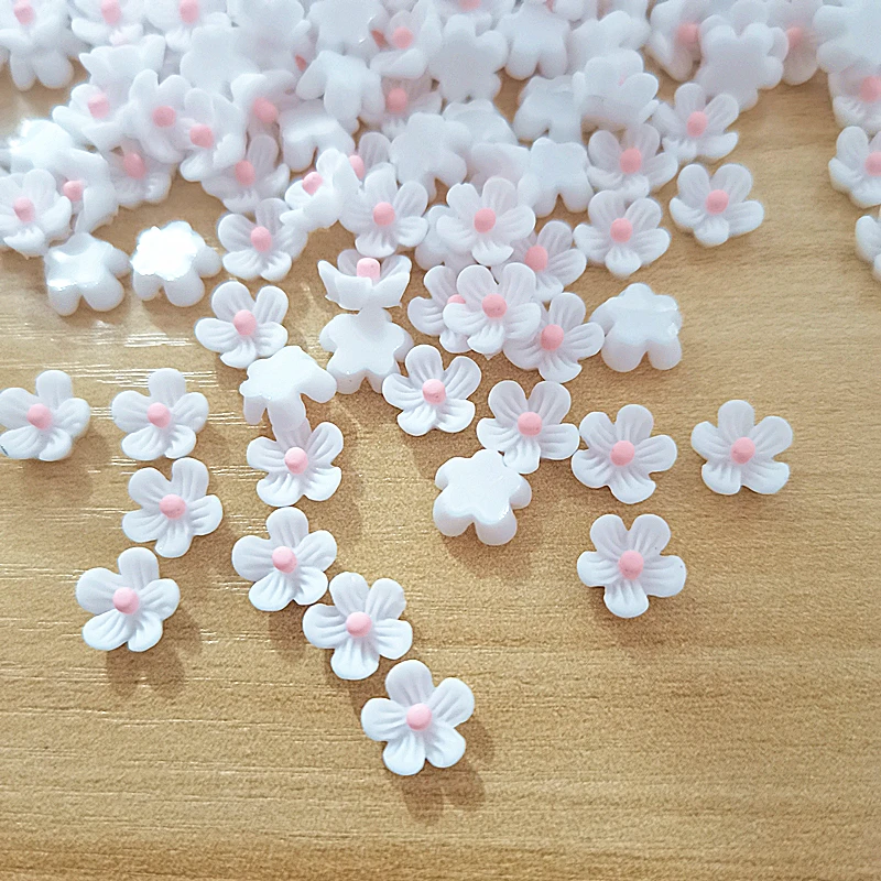 100Pcs 9mm white Resin Flowers Decoration Crafts Flatback Cabochon For Scrapbooking Kawaii Cute Diy Accessories
100Pcs 9mm white Resin Flowers Decoration Crafts Flatback Cabochon For Scrapbooking Kawaii Cute Diy Accessories