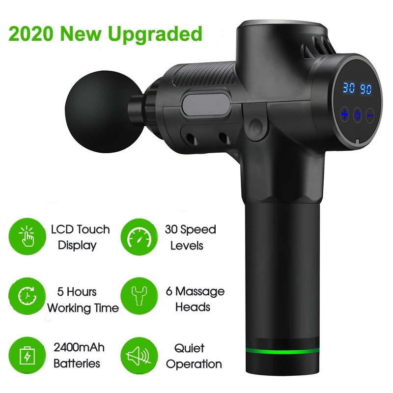 Massage Gun Deep Tissue Percussion Muscle Massager For Pain Relief 30 Speeds LCD Touch Display Fascia Gun Electric Body Massager
Massage Gun Deep Tissue Percussion Muscle Massager For Pain Relief 30 Speeds LCD Touch Display Fascia Gun Electric Body Massager