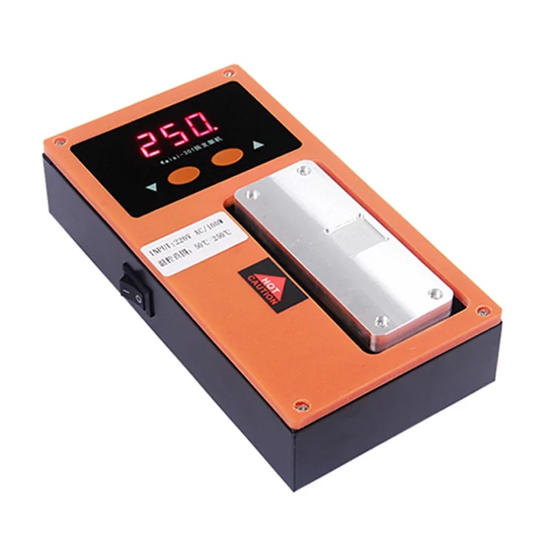 K-301/2 2in1 Multifunctional Mobile Phone Frame Separator Frame Separator Heating Plate Machine CPU Glue Remove Machine
K-301/2 2in1 Multifunctional Mobile Phone Frame Separator Frame Separator Heating Plate Machine CPU Glue Remove Machine