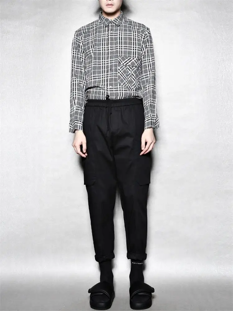 Men's new Japanese department of Hong Kong wind pocket simple fashion trend urban youth large casual cargo pants
Men's new Japanese department of Hong Kong wind pocket simple fashion trend urban youth large casual cargo pants