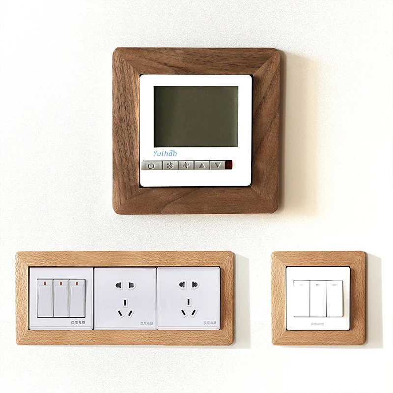 Nordic Solid wood switch protective cover sticker Decorative wall socket protective cover frame Switch cover customize
Nordic Solid wood switch protective cover sticker Decorative wall socket protective cover frame Switch cover customize