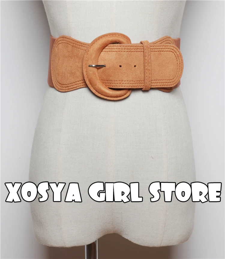 Elastic Wide Belts Metal Buckle Belts for Woman Cummerbund Luxury Designer Brand Apparel Accessories Waistband for Dresses 2018
Elastic Wide Belts Metal Buckle Belts for Woman Cummerbund Luxury Designer Brand Apparel Accessories Waistband for Dresses 2018