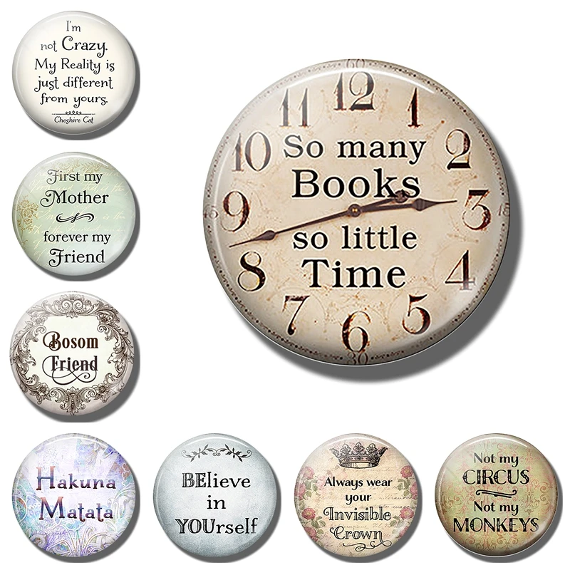 Vintage Saying Quotation Letter Book Refrigerator Magnets Clock Fridge Magnet Souvenir Message Board Sticky Note Home Decoration
Vintage Saying Quotation Letter Book Refrigerator Magnets Clock Fridge Magnet Souvenir Message Board Sticky Note Home Decoration