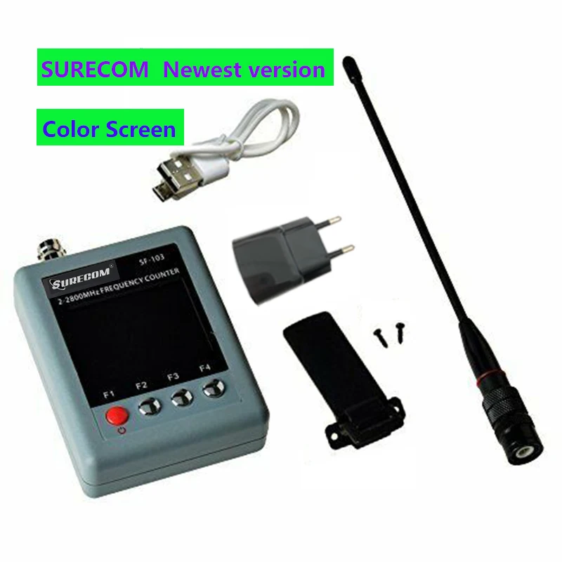 NEW version SURECOM SF103 DMR Analog Portable Frequency Counter Meter TCXO DMR mobile radio Digital Signal Tester 2MHz -2800MHz
NEW version SURECOM SF103 DMR Analog Portable Frequency Counter Meter TCXO DMR mobile radio Digital Signal Tester 2MHz -2800MHz