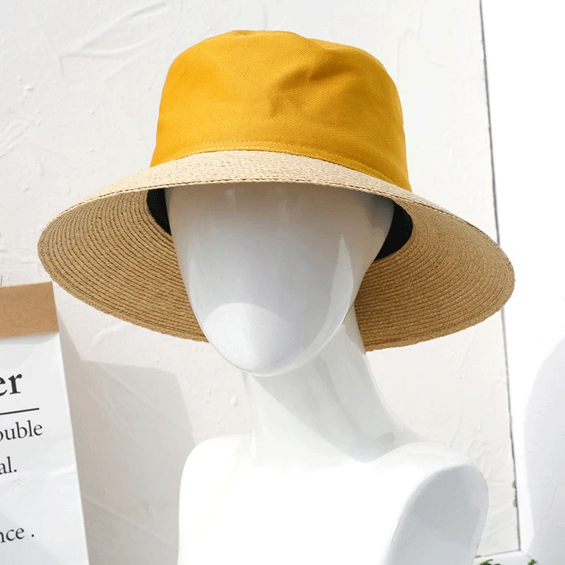 Women's Hat Fashion Fisherman's Hat Summer Travel Sunscreen Cover Face Sun Beach Hats Women Large Wide Brim Designer Straw Hat
Women's Hat Fashion Fisherman's Hat Summer Travel Sunscreen Cover Face Sun Beach Hats Women Large Wide Brim Designer Straw Hat