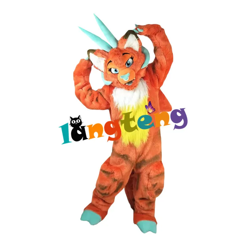 942 Long Fur Orange Dragon Fursuit Mascot Costume Cartoon Festival Celebration Aduit
942 Long Fur Orange Dragon Fursuit Mascot Costume Cartoon Festival Celebration Aduit