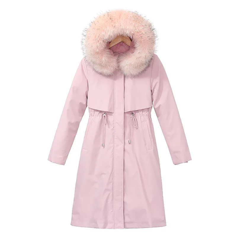 2020 winter new down padded jacket women's long waist thickened large fur collar padded coat jacket
2020 winter new down padded jacket women's long waist thickened large fur collar padded coat jacket
