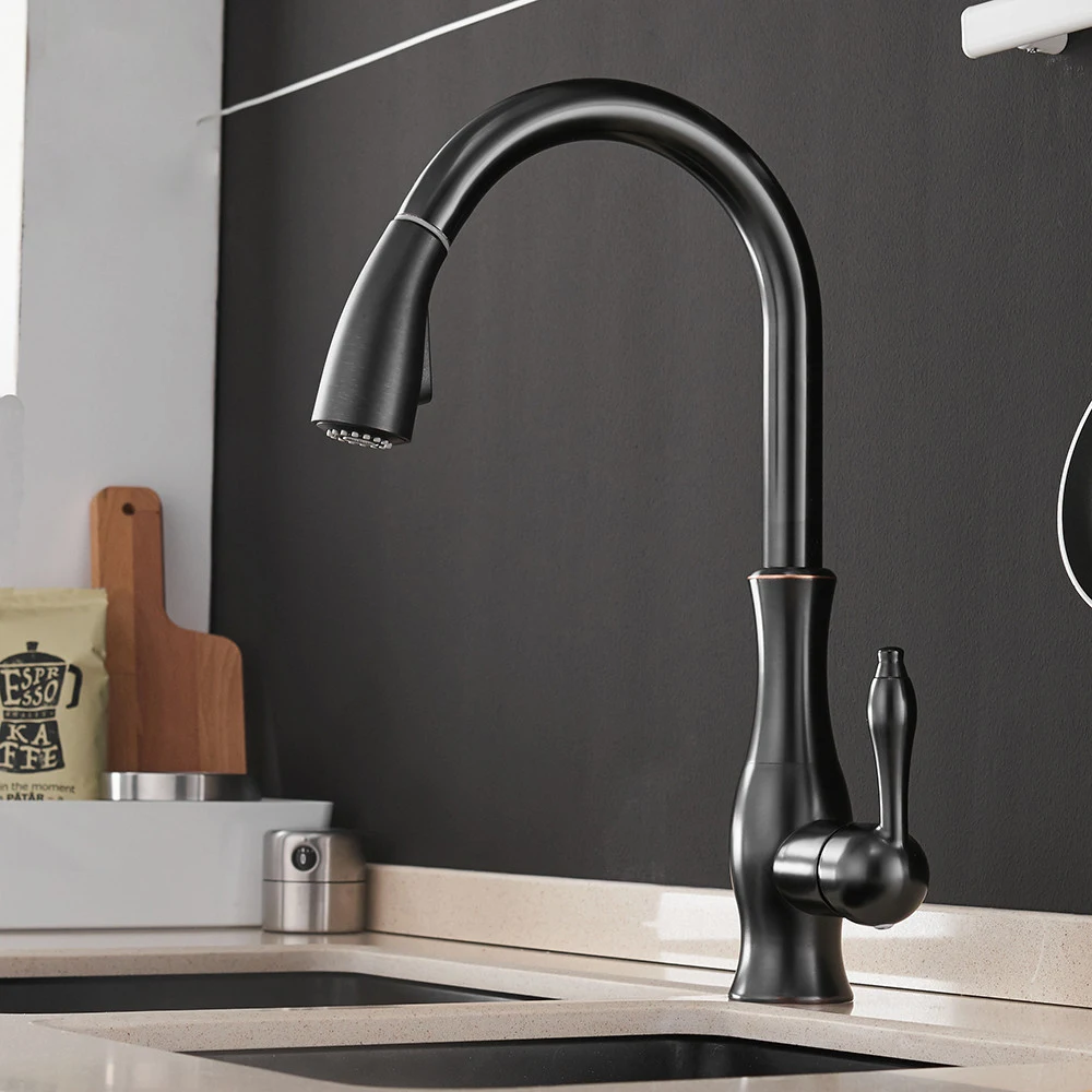 Kitchen faucet black single handle hand pull out kitchen faucet single hole handle rotating 360 degree faucet
Kitchen faucet black single handle hand pull out kitchen faucet single hole handle rotating 360 degree faucet