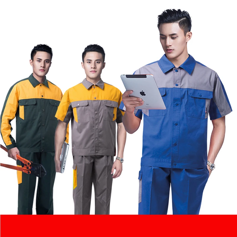 Summer Thin Breathable working uniforms Auto Repair clothes Set Men's Workwear factory workshop mechanical coveralls sailors 4XL
Summer Thin Breathable working uniforms Auto Repair clothes Set Men's Workwear factory workshop mechanical coveralls sailors 4XL