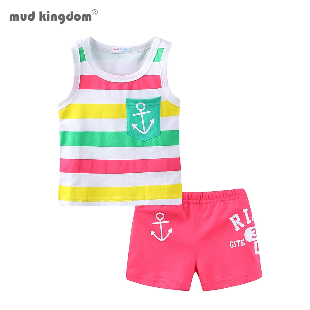 Mudkingdom Girls Boys Summer Outfits Colorful Striped Vest Shorts Set for Kids Clothes Tank Tops Children Suit Fashion Clothing
Mudkingdom Girls Boys Summer Outfits Colorful Striped Vest Shorts Set for Kids Clothes Tank Tops Children Suit Fashion Clothing