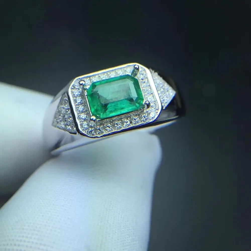 Natural and Real emerald ring Man Ring Free shipping 925 sterling silver 5*7mm gemstone Fine jewelry
Natural and Real emerald ring Man Ring Free shipping 925 sterling silver 5*7mm gemstone Fine jewelry