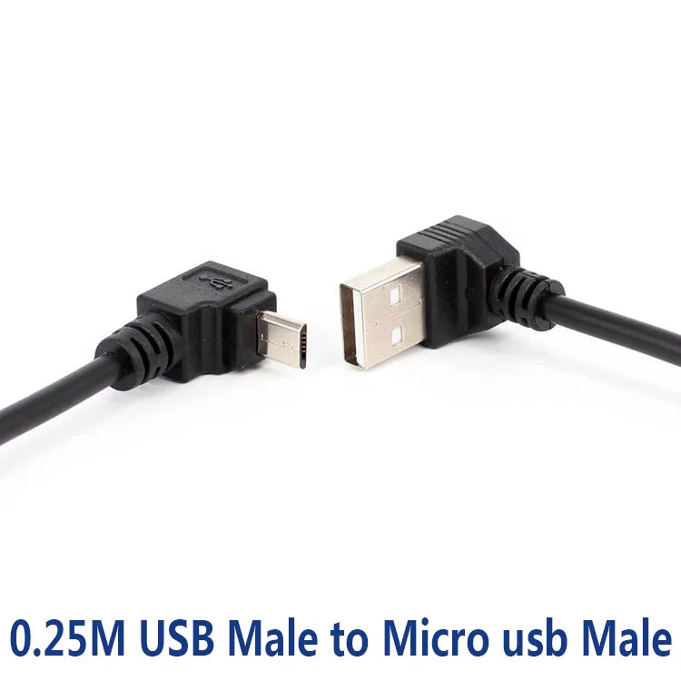 90 Degree Up Down Left Right Angled Micro USB Male to USB 2.0 male Data Charge connector Short Cable for Android phone tablet
90 Degree Up Down Left Right Angled Micro USB Male to USB 2.0 male Data Charge connector Short Cable for Android phone tablet