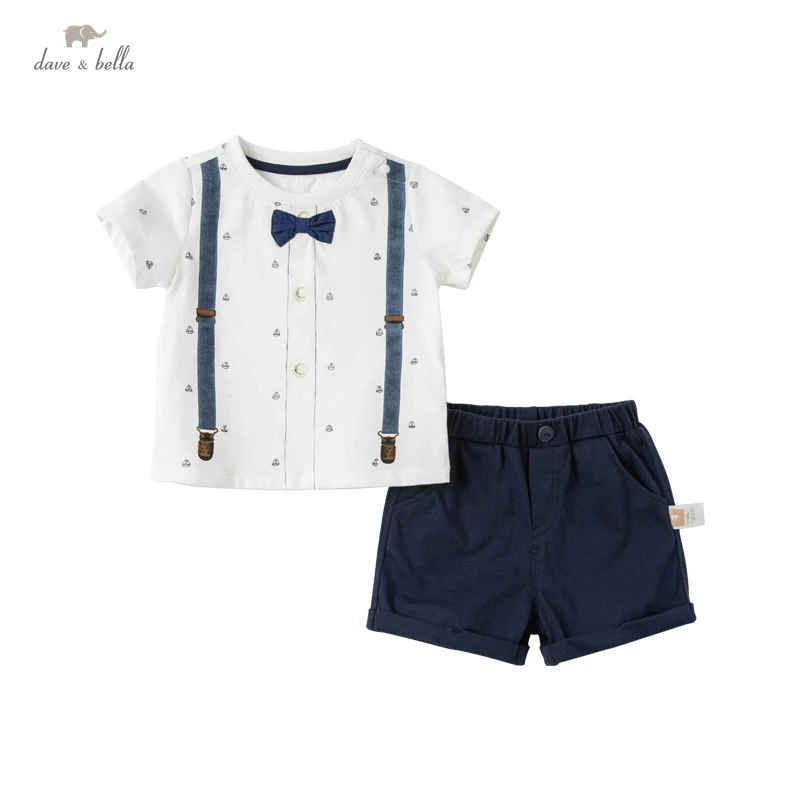 DB18107 dave bella baby boys summer casual bow print clothing sets kids boy fashion short sleeve sets children 2 pcs suit
DB18107 dave bella baby boys summer casual bow print clothing sets kids boy fashion short sleeve sets children 2 pcs suit