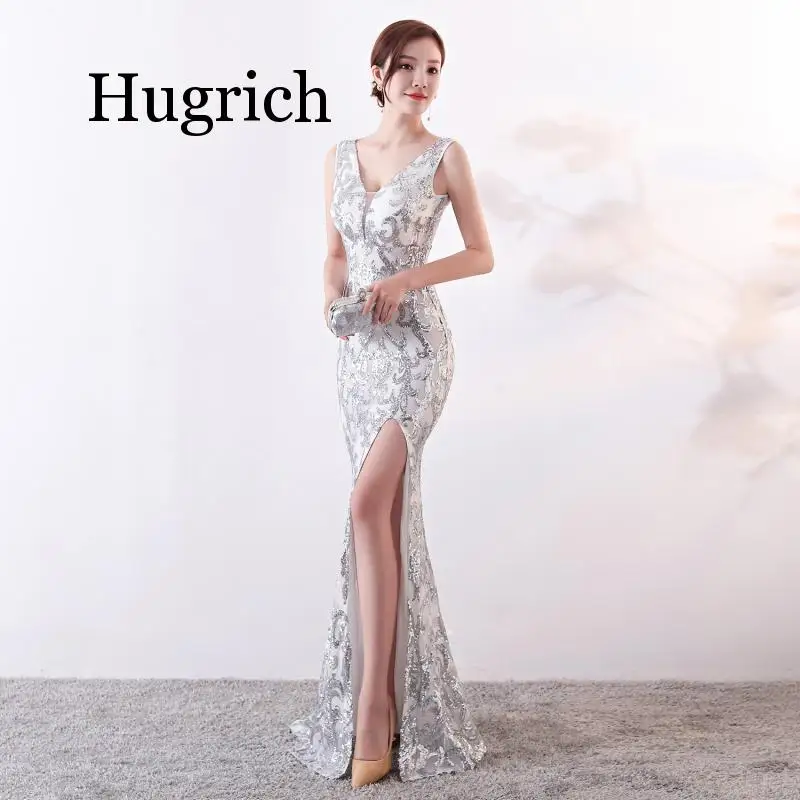 Elegant Sequin Mermaid Long Elegant Dress 2020 Simple Black V-neck Sexy Split Party Dresses Prom Gown
Elegant Sequin Mermaid Long Elegant Dress 2020 Simple Black V-neck Sexy Split Party Dresses Prom Gown