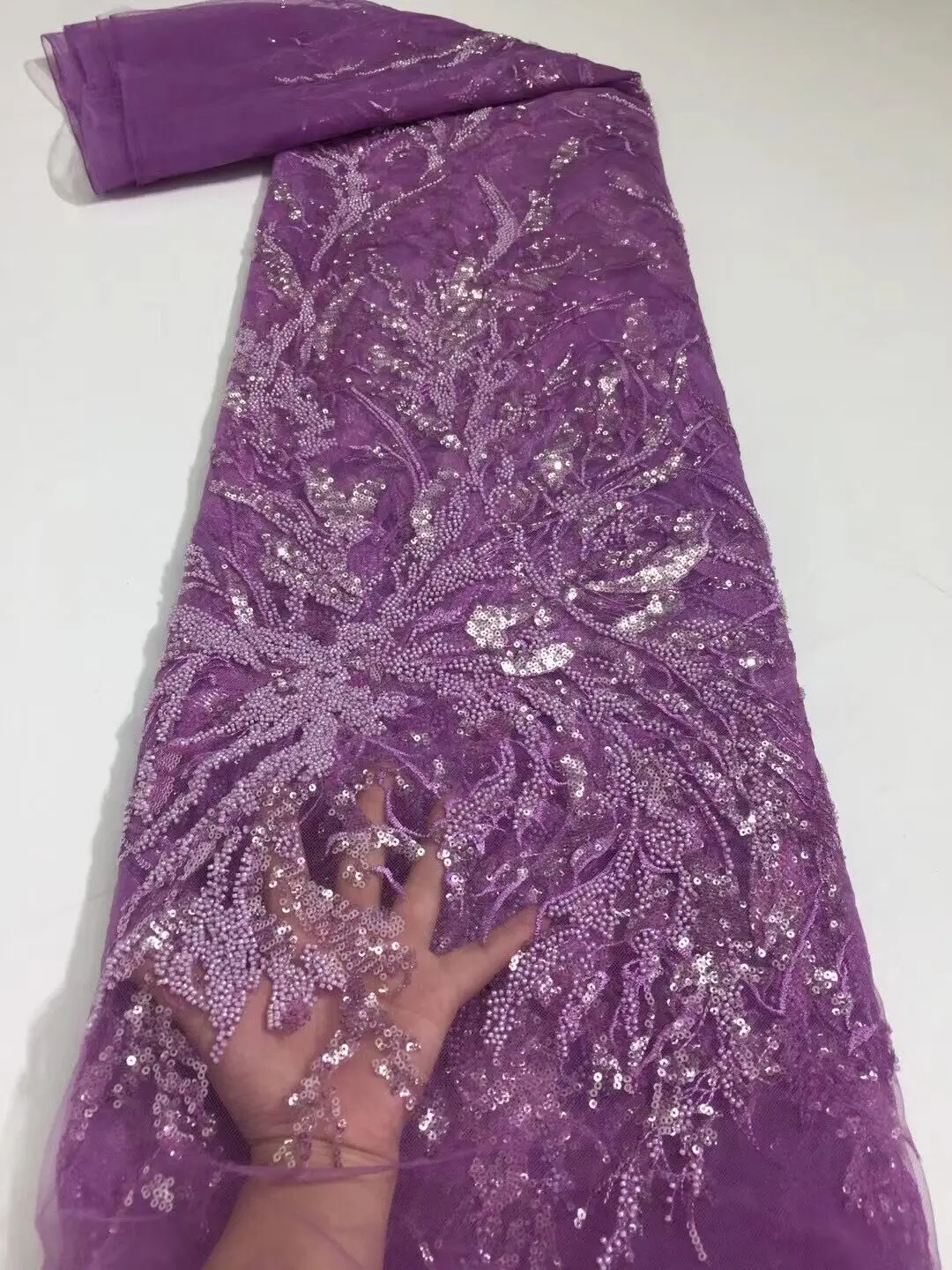 High Quality with Sequins and beads Tulle Lace Nigeria J-816889 Wedding Party Fabric
High Quality with Sequins and beads Tulle Lace Nigeria J-816889 Wedding Party Fabric