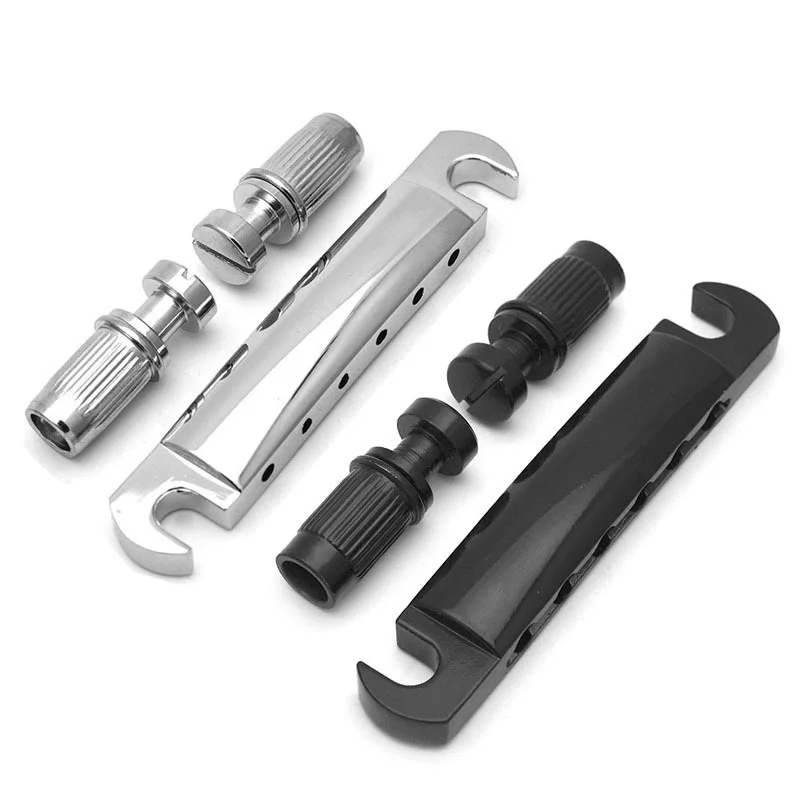 Ohello Electric Guitar LP Tailpiece Black with Studs Guitar Stop Bar Tailpiece with Anchors and Studs for LP SG Guitar Parts
Ohello Electric Guitar LP Tailpiece Black with Studs Guitar Stop Bar Tailpiece with Anchors and Studs for LP SG Guitar Parts